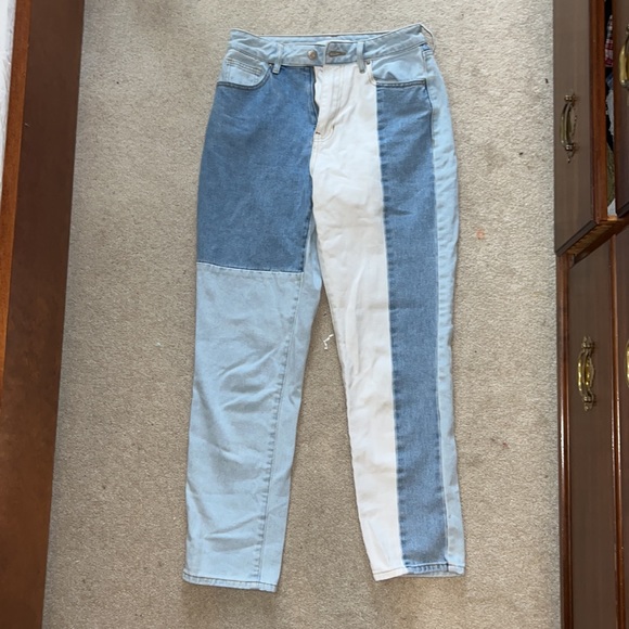 colorblock mom jeans - Picture 1 of 6